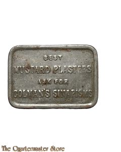 US Army WW1 Tin Colman Mustard Plasters