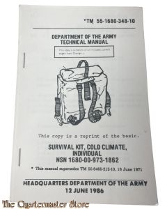 Manual Survival kit, cold climate Individual 1986