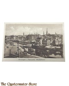 Ansichtkaart 1936 Groningen, Panorama Westerdiep