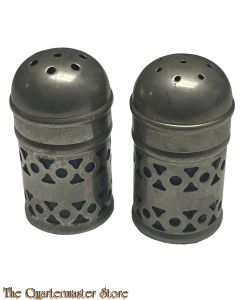 British 1940s salt and pepper shakers 
