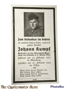 Gefreiter Johann Kumpf 