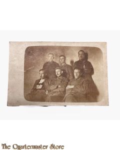 Studio photo 1914 5 Soldiers in uniform
