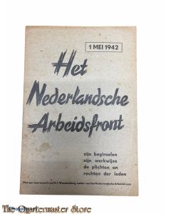 Brochure NAD ;  Het Nederlandsche Arbeidsfront 1 mei 1942 