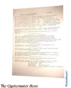 Krant  Wereld-Nieuws 3e uitgave Oorlog in Europa ten einde 8 mei 1945