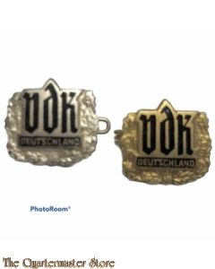 Anstecknadeln VDK (VERBAND DEUTSCHER KRIEGSOPFER) silber und gold