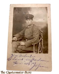 Feld postkarte 1914-18 Studio Photo Unteroffizier Inf Regt 69