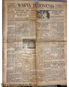 Krant WARTA INDONESIA 6 dec 1948