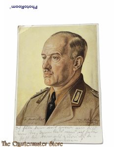 Postkarte Reichsarbeitsfuhrer Konstatin Hierl RAD