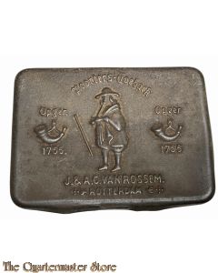 Tabaksblik van Van Rossem, productnaam Poorters Toeback 1910-1940