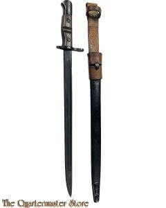 British M1913 Bayonet with M1939 leather frog 