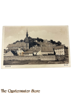 Felt Postkarte Bitsch Kirche 1942
