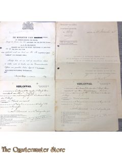 4x Documenten H.M. torpedobootjager  "Jakhals" 1905-1918