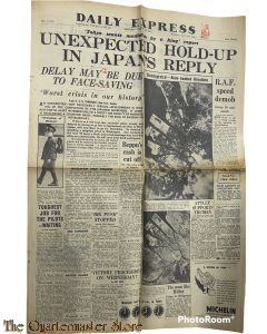 Newspaper , Daily Express No 14.099 Monday August 13 1945