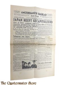 Krant , Amsterdamsch Dagblad 1e jrg no 278 vrijdag 10 aug 1945