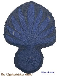 Stoffen Granaat insigne pre 1940  (in blauw op zwart)