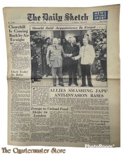 Newspaper The Daily Sketch no 11.289 Wednesday July 25 1945
