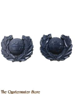Collar badges Royal Marines, set van 2  (plastic)