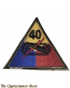 Mouwembleem 40th Armored Division (Sleevebadge 40th Armored Division)