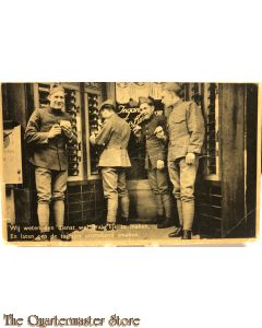 Prent briefkaart mobilisatie 1939 Wij weten den dienst wel draaglijk te maken 