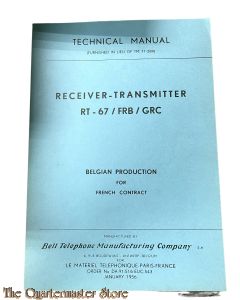 Manual TM 11-289 Reciever-Transmitter RT-67/FRB/GRC