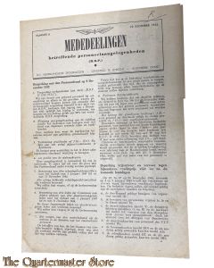 Nederlandsche Spoorwegen Mededeelingen (betreffende personeels aangelegenheden) No 6, 22 December 1942