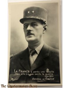 Postcard 1945 General de Gaulle