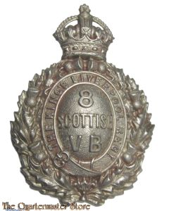Cap badge 8th Scottish Volunteer Battalion VB King's Liverpool Regiment 