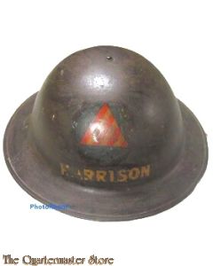 WWI U.S. Civil Defense Air Raid helmet 