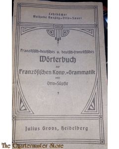 Wörterbuch Deutsch - Fransosisch 1926  (Dictionary German-French 1926)