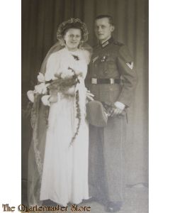 Photo (Mil. Postcard) EM Wedding/Heirat