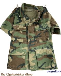 Shirt tropical woodland camouflaged short sleeve