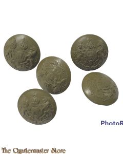 5 Plastic Buttons General Service , WW2 Economy Issue 