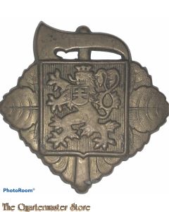 Czech - WW2 Firefighter cap badge (Odznak Hasici)