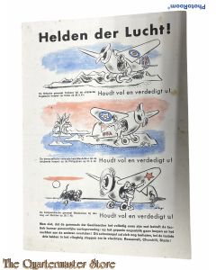 Flyer / Strooibiljet 13-2A-41 ,Helden der Lucht-Houdt vol en verdedigt U.