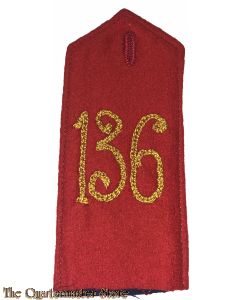 Schulterklappe 4e regiment Infanterie no 136 de Lorraine (Shoulderboard 4e Ref infantry de Lorraine)