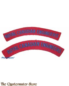 Shoulder flashes Royal Canadian Engineers