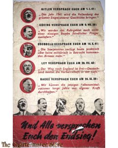 Flugblatt / Leaflet G.53, Hitler versprach euch am 1. 1. 41: (Leaders)
