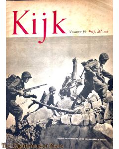 2 Maandelijks blad Kijk no 19, mariniers der VS nemen een lastige terreinhindernis in Okinawa