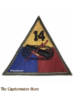 Mouwembleem 14th Armored Division (Sleevebadge 14th Armored Division)