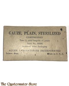 Gauze, plain sterilized US Army WW2