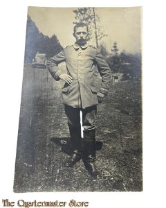  Photo 1917 Deutscher Soldat in uniform mit EK2