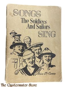 US Army song book 1918 Songs the Soldiers and Sailors sing