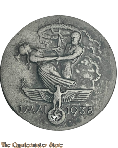 Spende Abzeichen 1 Mai 1938 (Tinnie 1 Mai 1938) A. Rettenmaier Schwab.Gmund