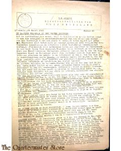 Krant V.N. Nieuws , no 89 woensdag 28 maart 1945, speciaal bulletin van VRIJ NEDERLAND 
