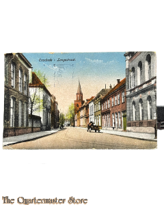 Ansichtkaart 1940 Enschede Langestraat