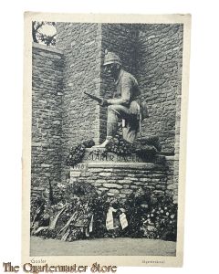 Postkarte 1918 Gedenkmal Goslar,  Goslarer Jager 