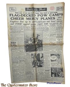 Newspaper Daily Mail no 15.385 Tuesday August 28 1945