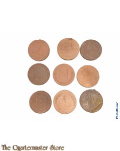9x WHN keramische Doneer insignes steden 