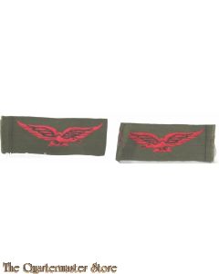 Schouder emblemen set CRAF Albatros canvas (Shoulder patches CRAF Albatros canvas)