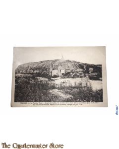 Postcard 1914-18 Fort de Vaux  Au premier plan, les tombes des soldats qui se sacrifierent pour travailler en eau le Commandant Raynal  et ses hommes , assieges en Juin 1916